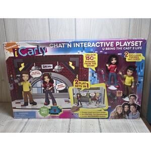 icarly Miranda Cosgrove Chat'N Interactive Playset Jennette McCurty Nathan NIB